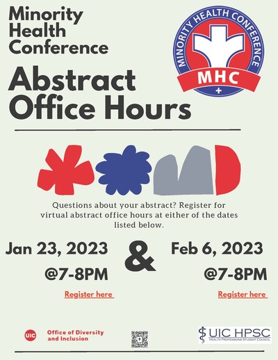 The background is gray, there is a giant red, white, and blue image in the upper right hand corner of the MHC logo. There are four shapes on the center of the flyer. The bottom half of the flyer has text describing the event and listing the dates and registration information.